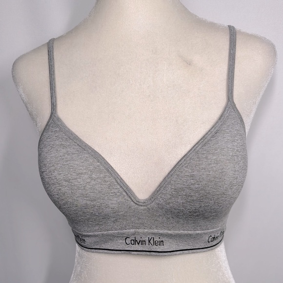 Calvin Klein Other - ❤️3/$30 Calvin Klein Gray Bra with Adjustable Straps